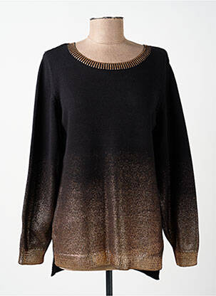 Pull coupe droite manches longues noir MERI & ESCA femme