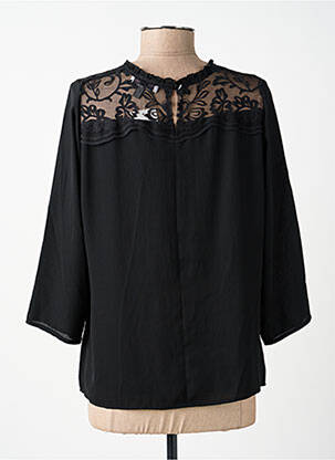 Blouse col rond manches 3/4 noir MERI & ESCA femme