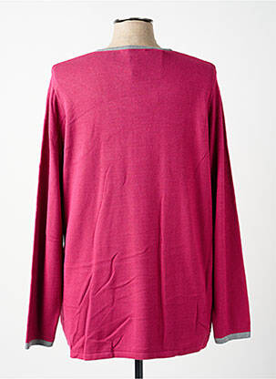 Pull coupe droite manches longues rose ARDIUM femme