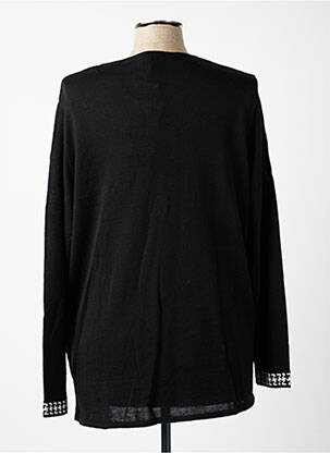 Pull coupe droite manches longues noir GUY DUBOUIS femme
