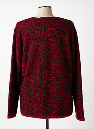 Pull coupe droite manches longues rouge GRIFFON femme