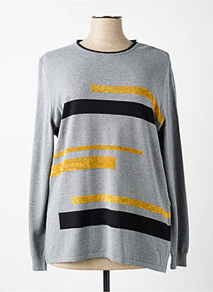Pull coupe droite manches longues gris ARDIUM femme