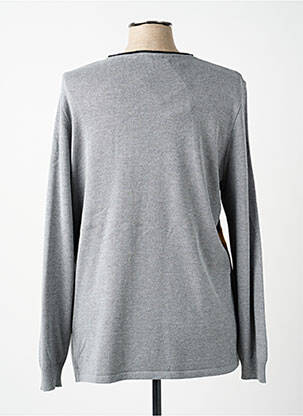 Pull coupe droite manches longues gris ARDIUM femme
