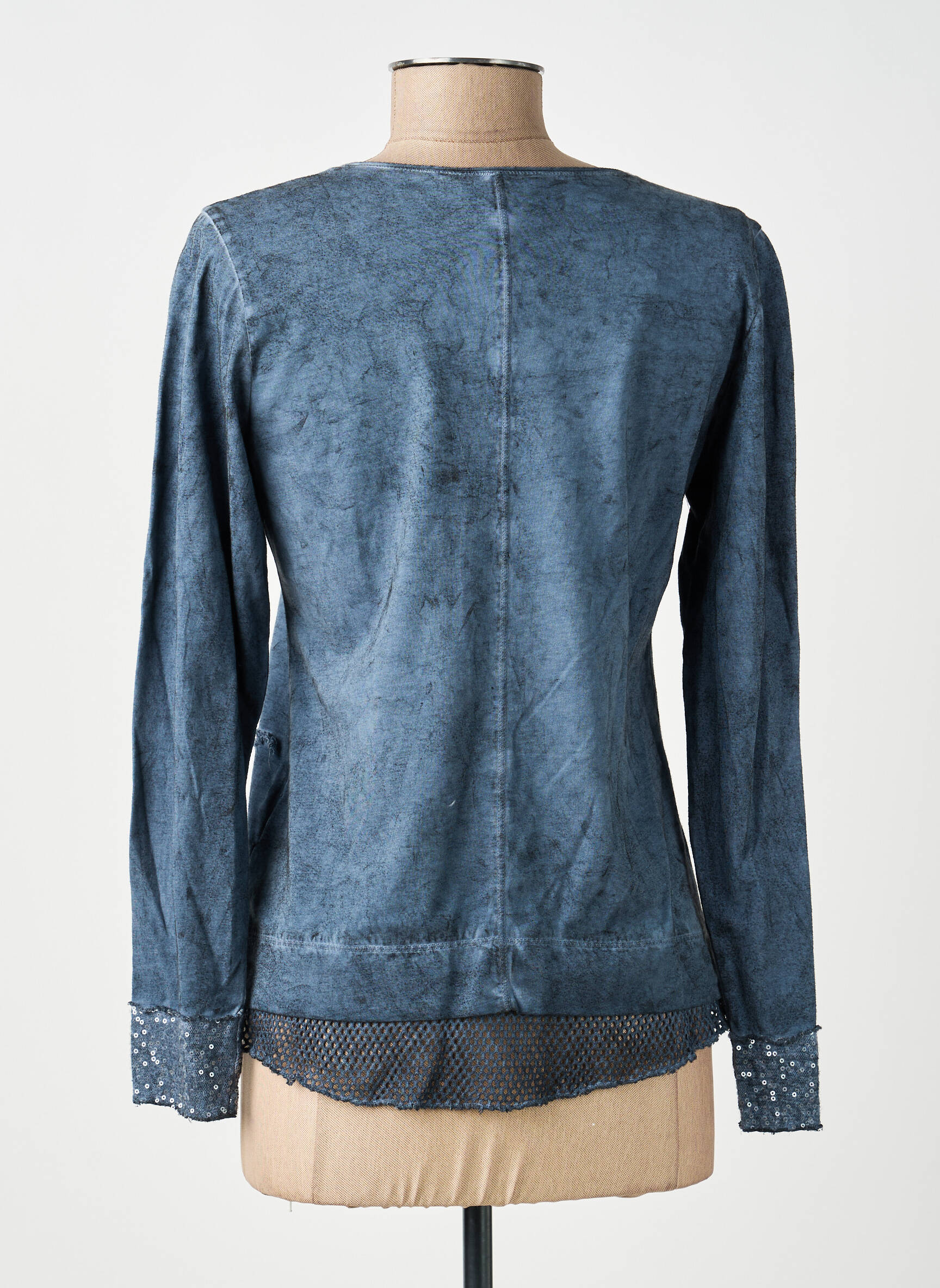 T-shirt manches longues manches longues bleu MERI & ESCA femme