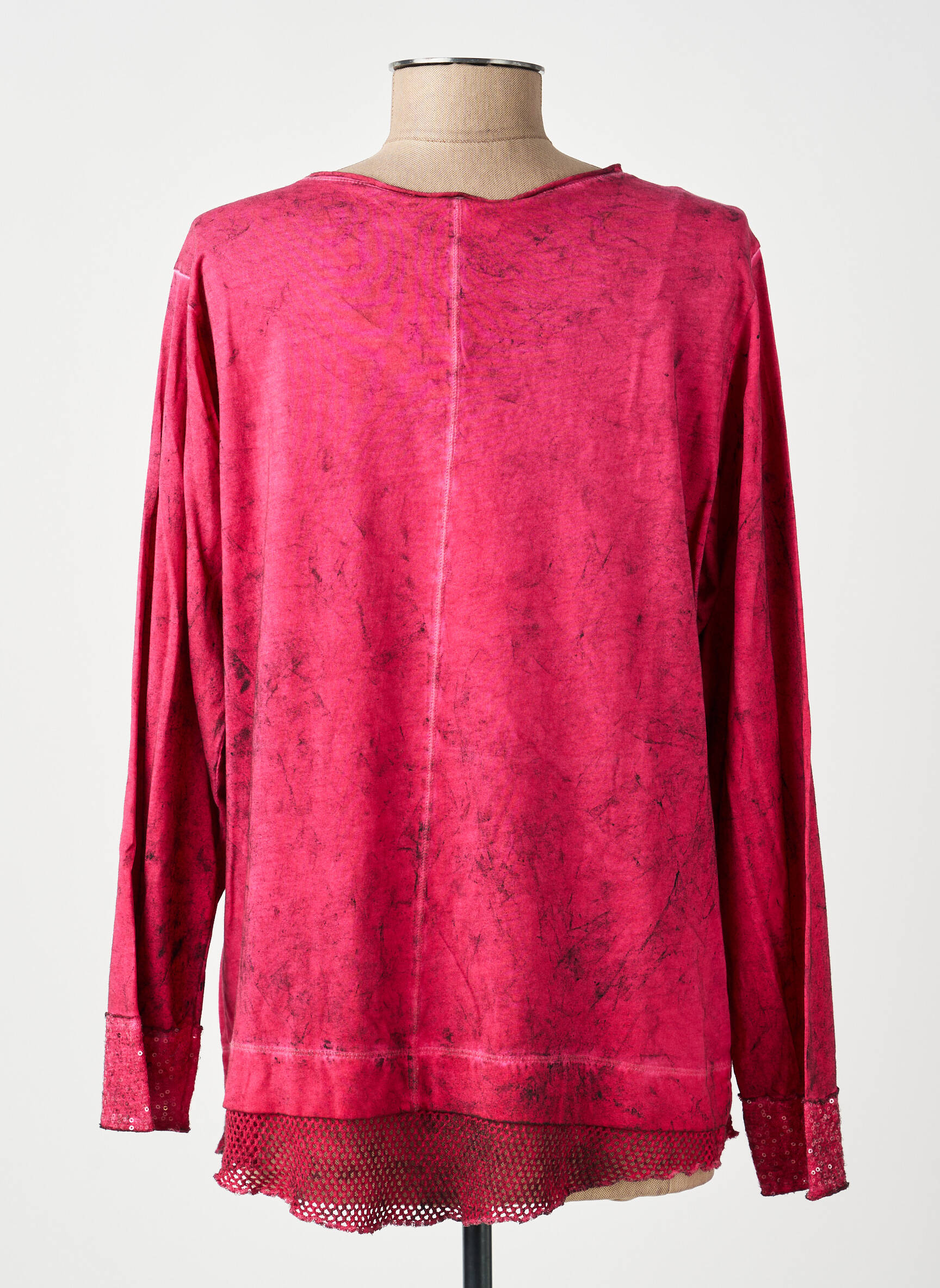 T-shirt manches longues manches longues rose MERI & ESCA femme