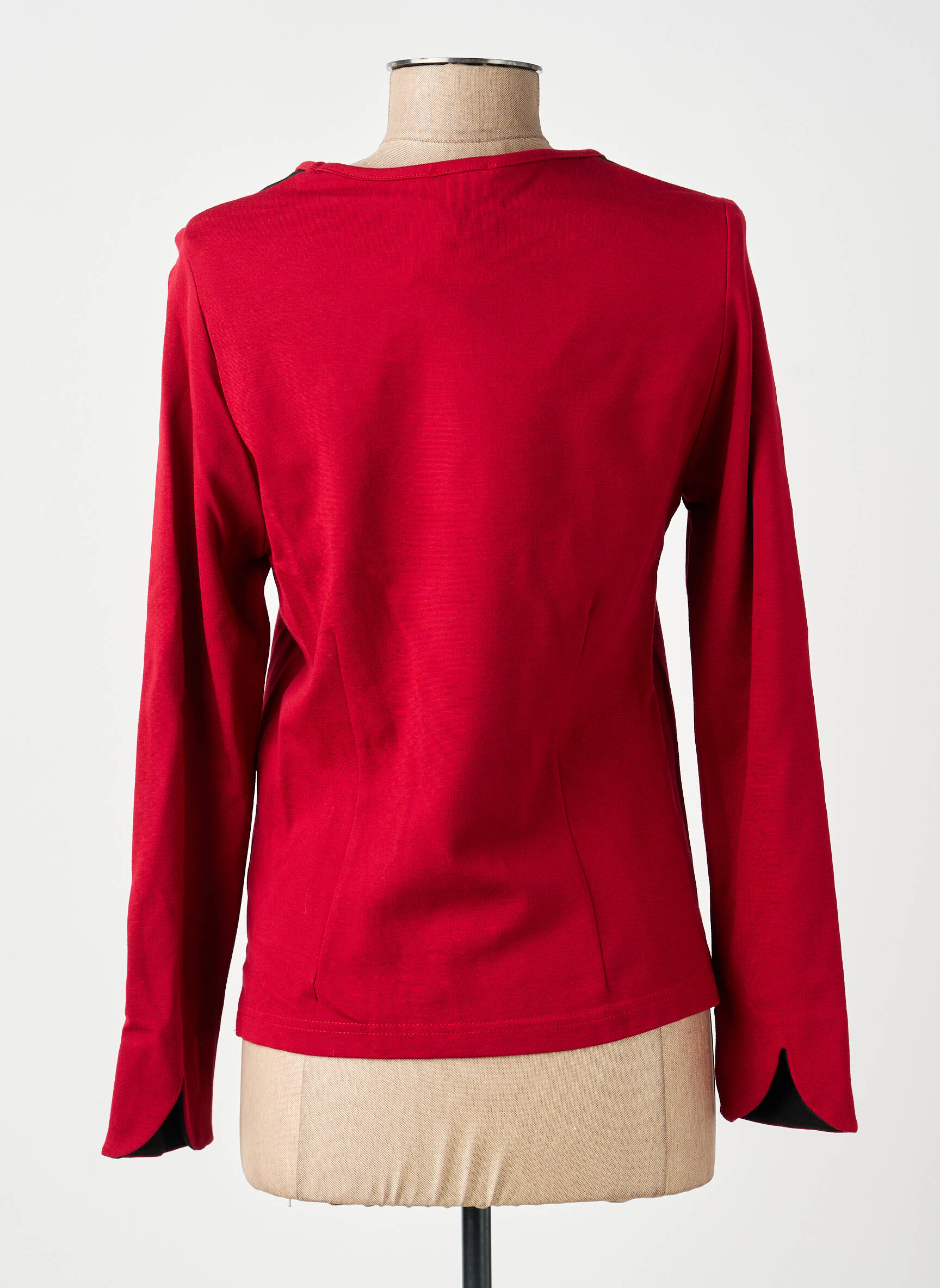 T-shirt manches longues manches longues rouge GUY DUBOUIS femme