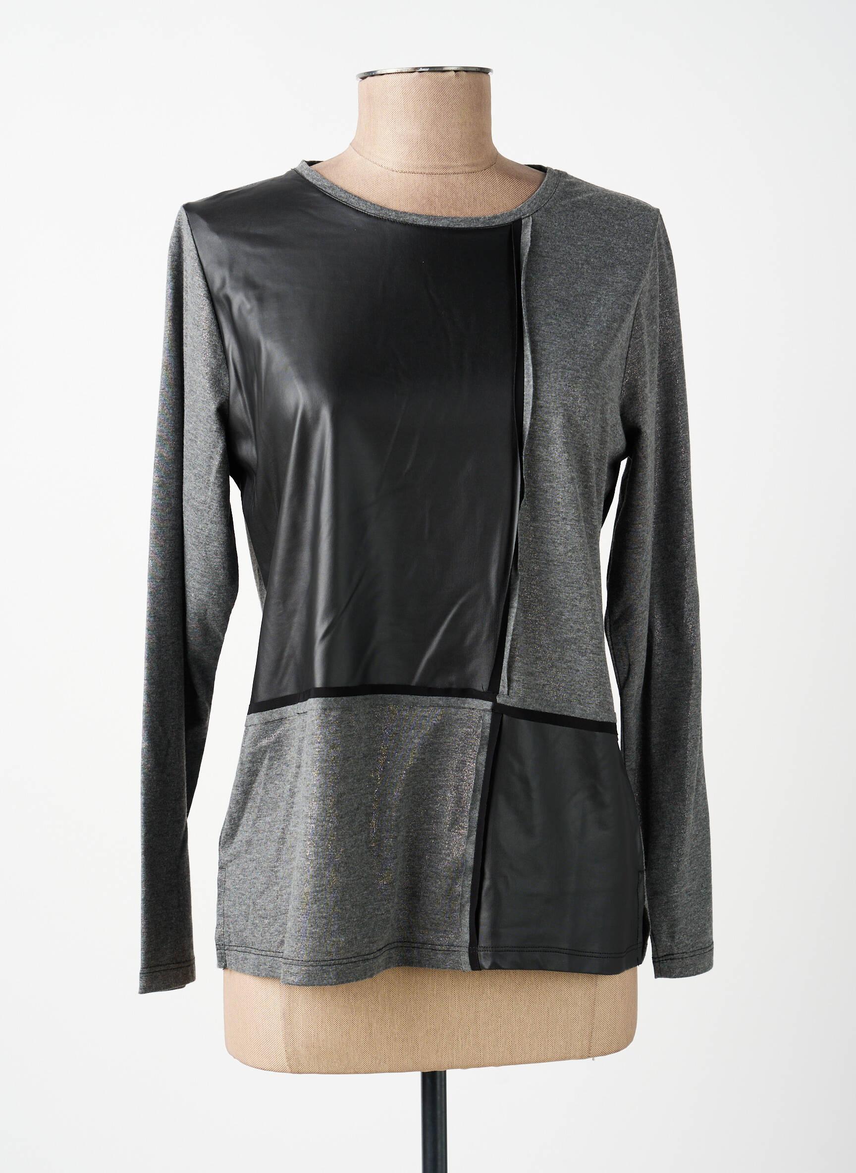 T-shirt manches longues manches longues gris GUY DUBOUIS femme