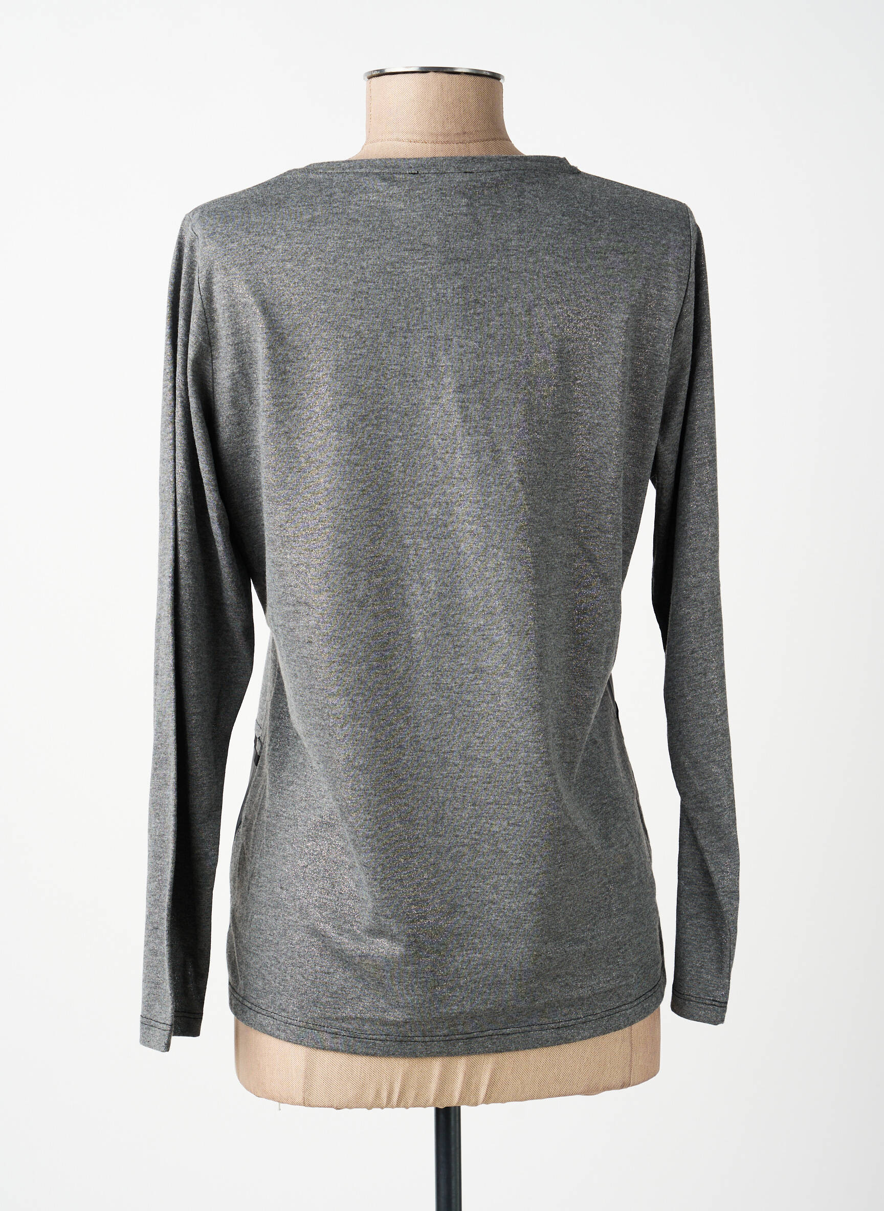 T-shirt manches longues manches longues gris GUY DUBOUIS femme