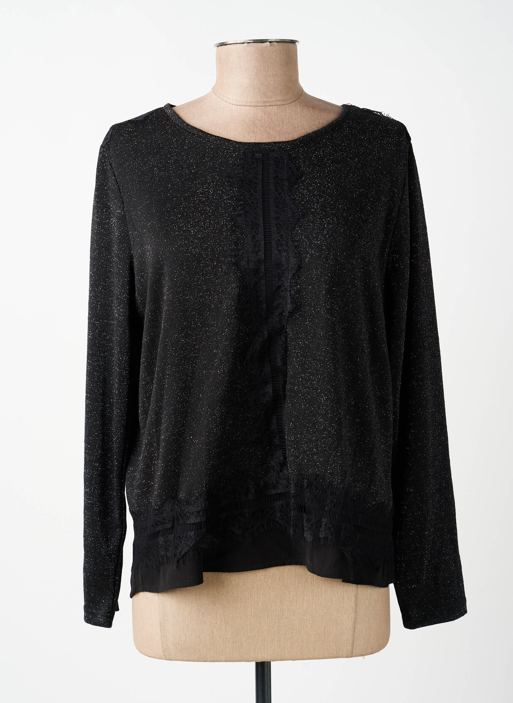 Top stretch manches longues noir MERI & ESCA femme