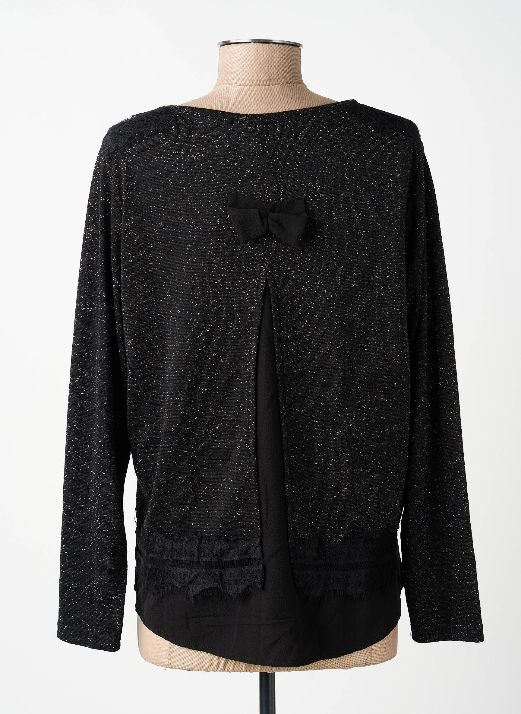 Top stretch manches longues noir MERI & ESCA femme