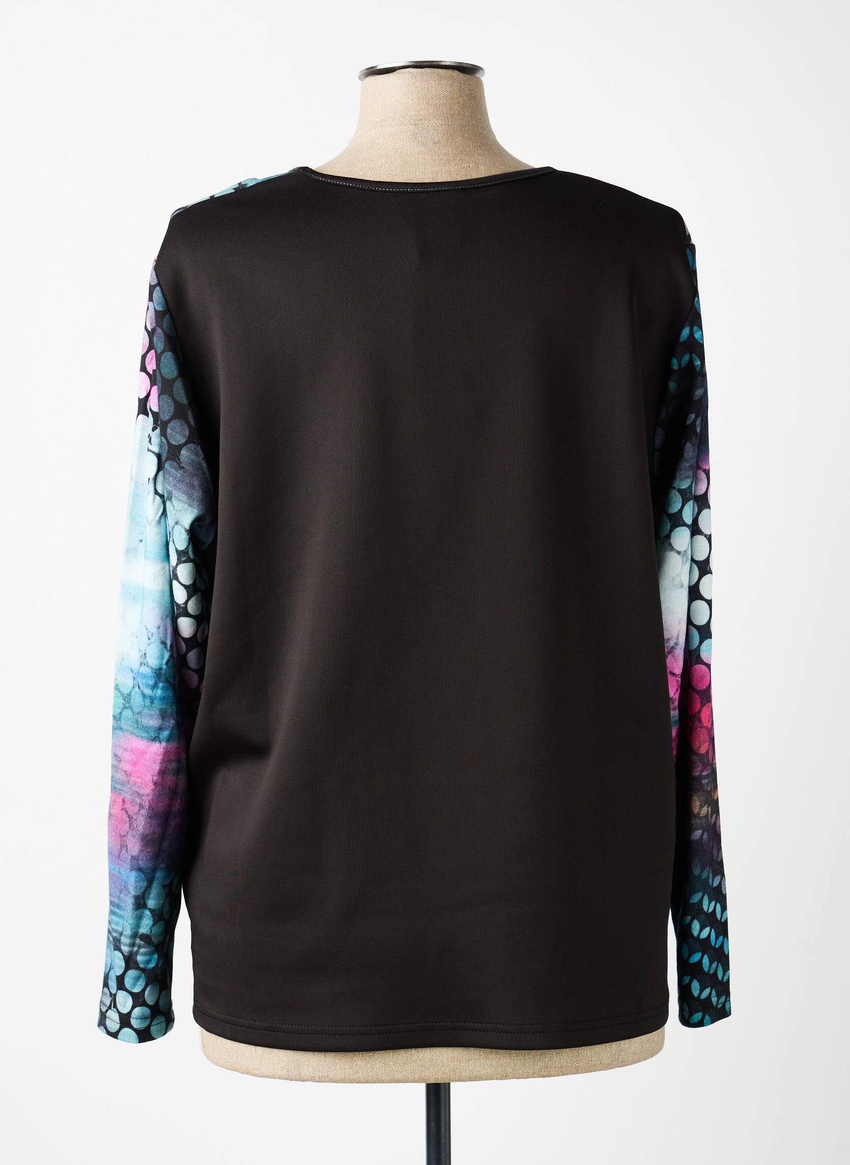T-shirt manches longues manches longues noir GUY DUBOUIS femme