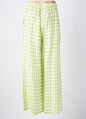 Pantalon large tissage popeline taille normale vert LES ACOLYTES femme