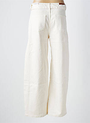 Jeans coupe large taille à pinces taille haute beige NOVO&KAROSTAR femme