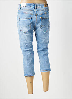 Pantacourt stretch taille normale bleu KAROSTAR femme