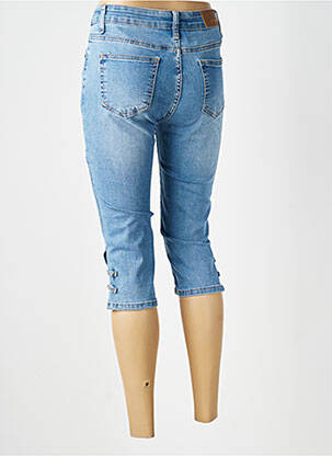 Corsaire délavé taille haute bleu BS JEANS femme