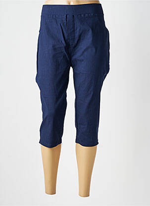 Corsaire stretch taille normale bleu CHRISTY femme