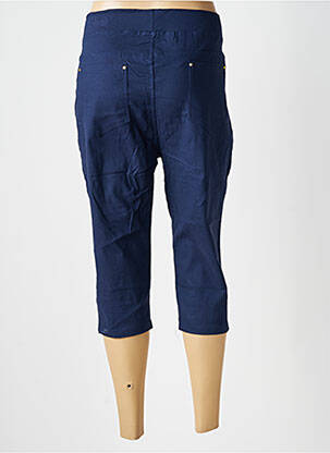 Corsaire stretch taille normale bleu CHRISTY femme