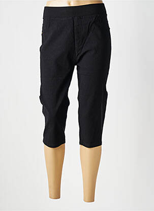 Corsaire stretch taille normale noir CHRISTY femme