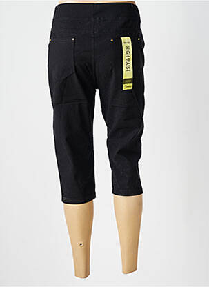Corsaire stretch taille normale noir CHRISTY femme