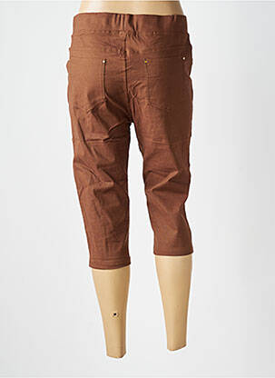Corsaire stretch taille normale marron CHRISTY femme