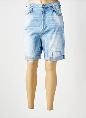 Bermuda coupe droite taille normale bleu S.WOMAN femme