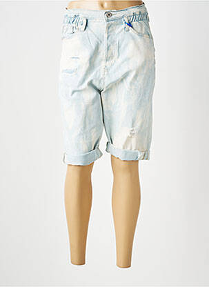 Bermuda taille élastique taille normale bleu S.WOMAN femme