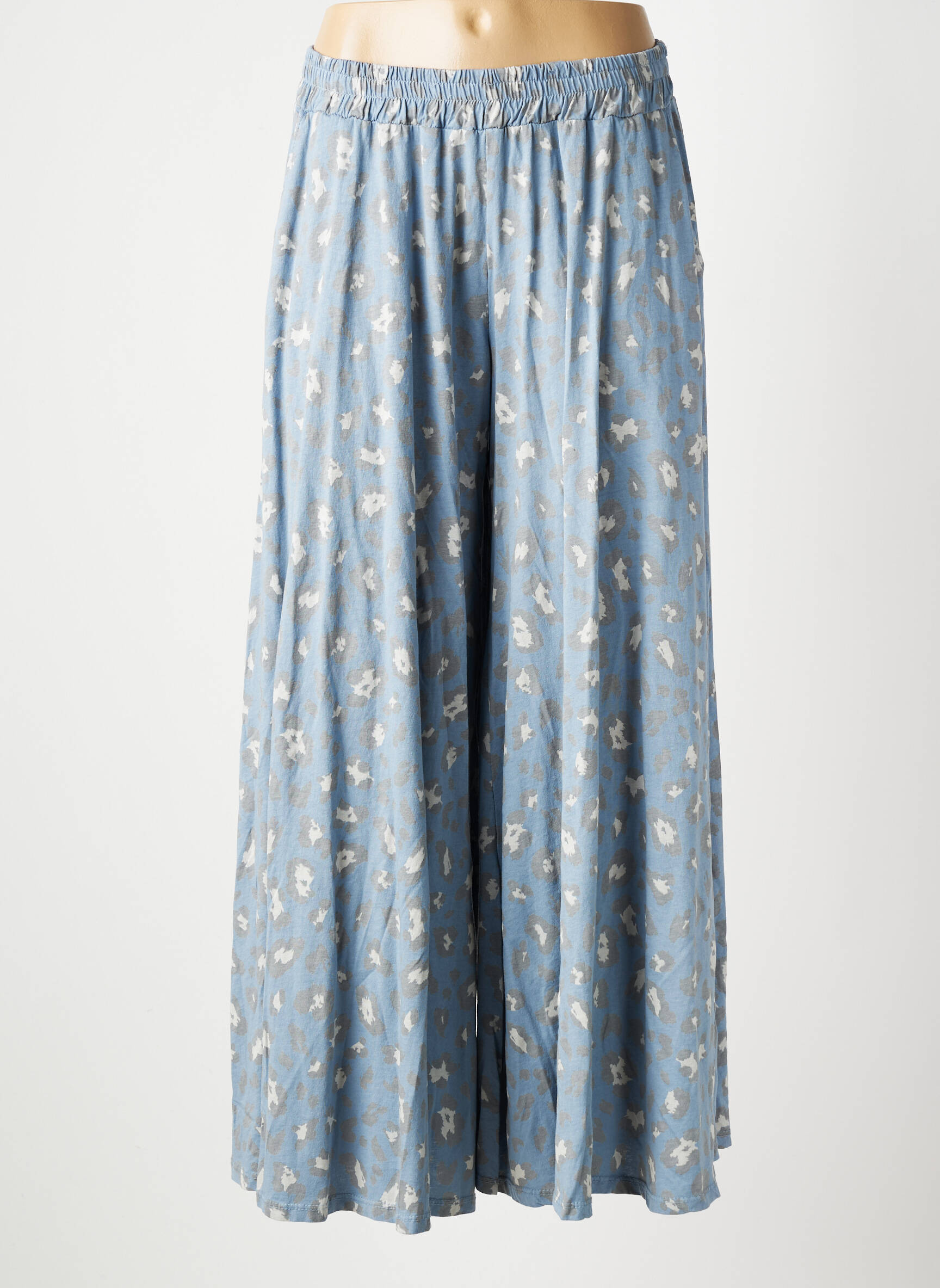Pantalon large poches taille normale bleu NEW COLLECTION femme