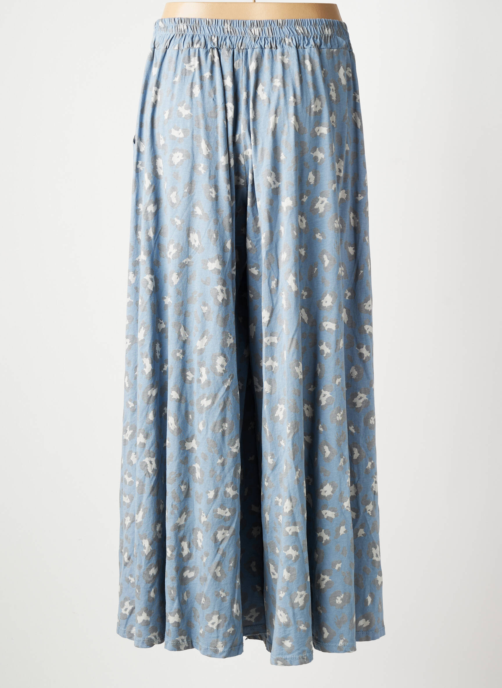 Pantalon large poches taille normale bleu NEW COLLECTION femme