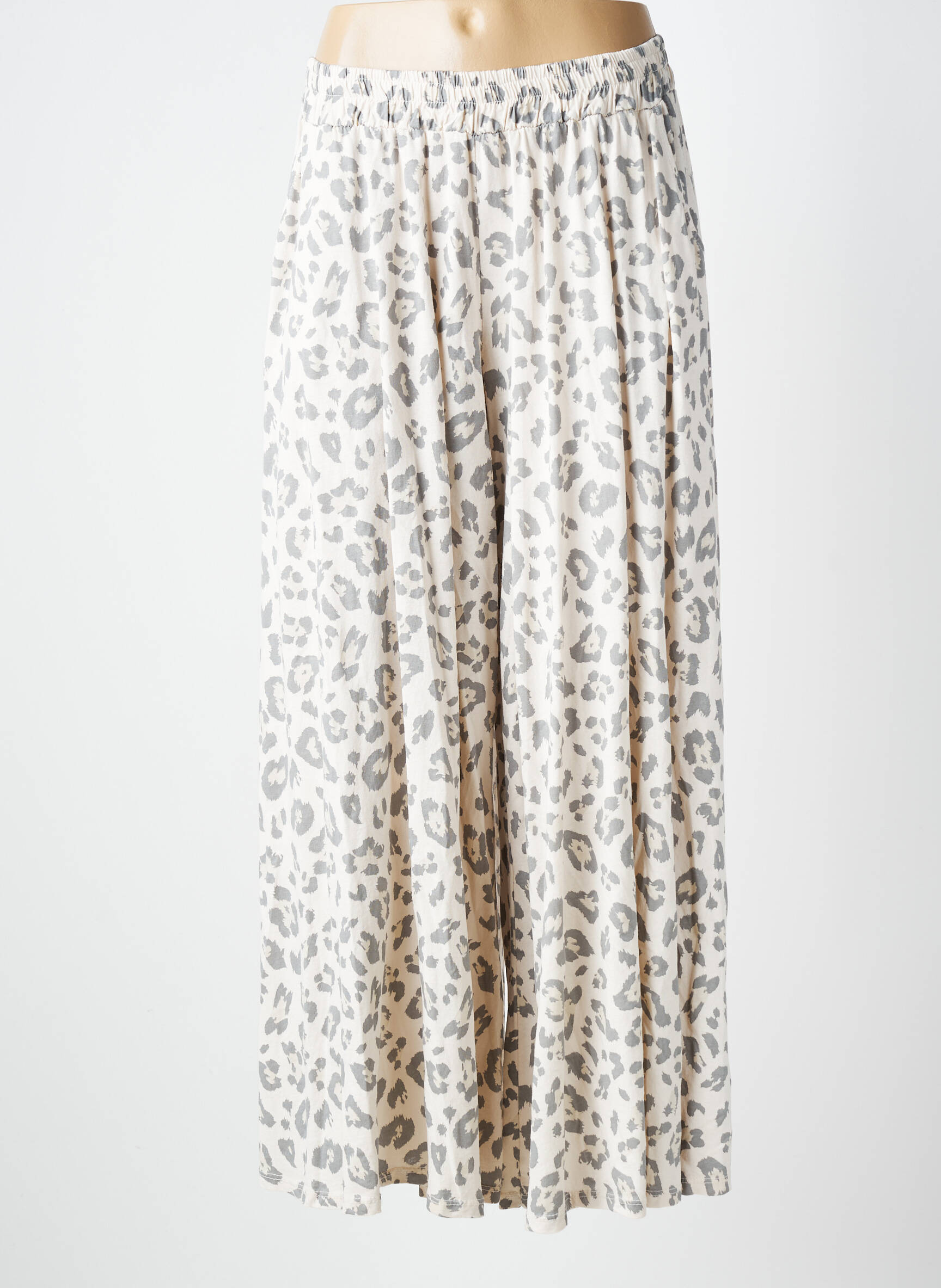Pantalon large poches taille normale beige NEW COLLECTION femme