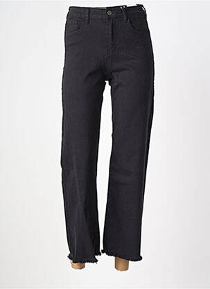 Jeans coupe droite stretch taille normale noir MAISON ONADO femme
