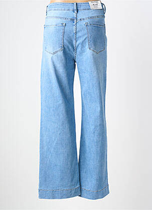 Jeans coupe droite stretch taille normale bleu SHINY  femme