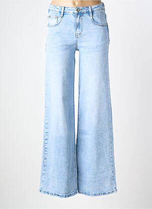 Jeans coupe large stretch taille normale bleu CECILE WANG femme