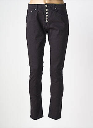 Jeans coupe slim stretch taille normale noir PLACE DU JOUR femme
