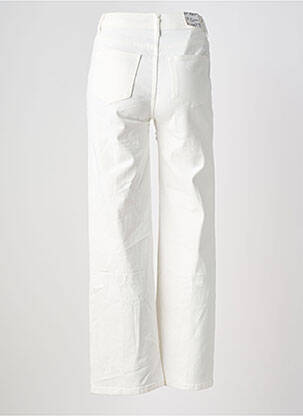 Jeans coupe droite stretch taille normale blanc B.S JEANS femme