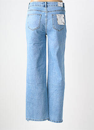 Jeans coupe droite stretch taille normale bleu B.S JEANS femme