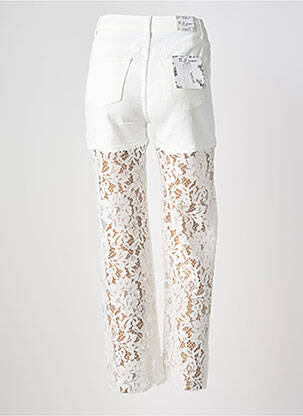 Jeans coupe slim stretch taille normale blanc B.S JEANS femme