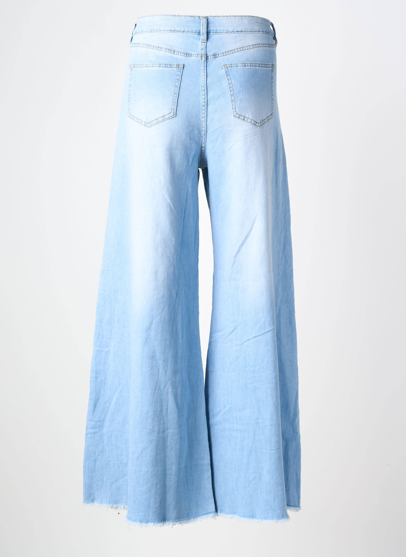 Jeans coupe large stretch taille normale bleu S.WOMAN femme