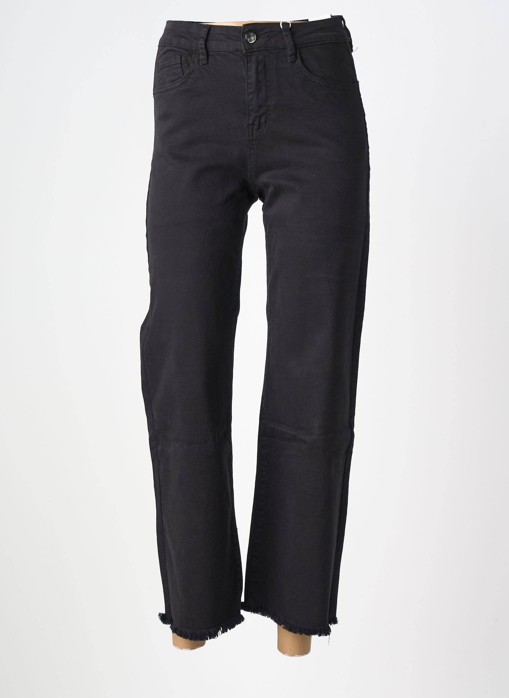 Pantalon 7/8 stretch taille normale noir MAISON ONADO femme