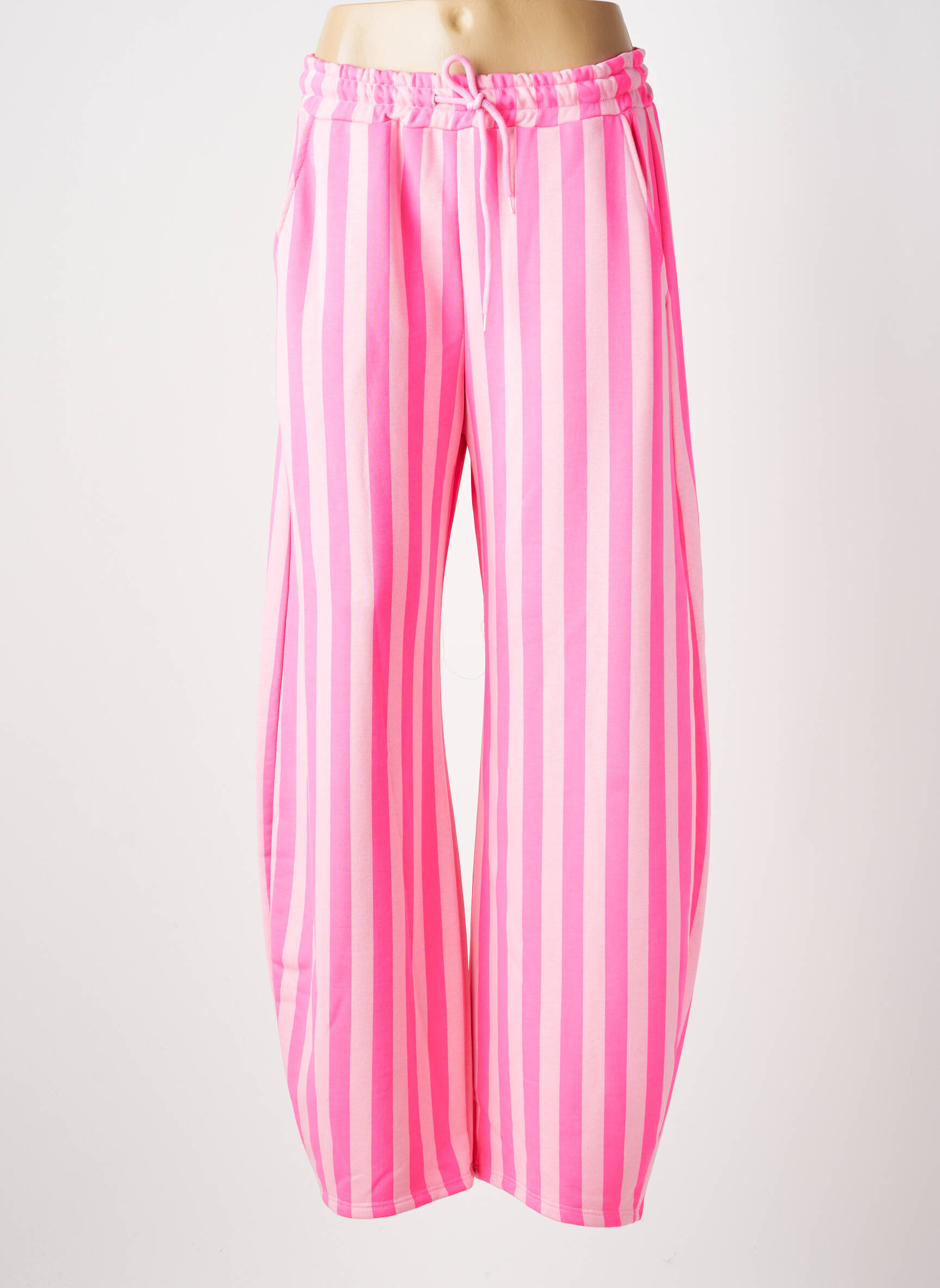 Jogging stretch taille normale rose POHÊME femme