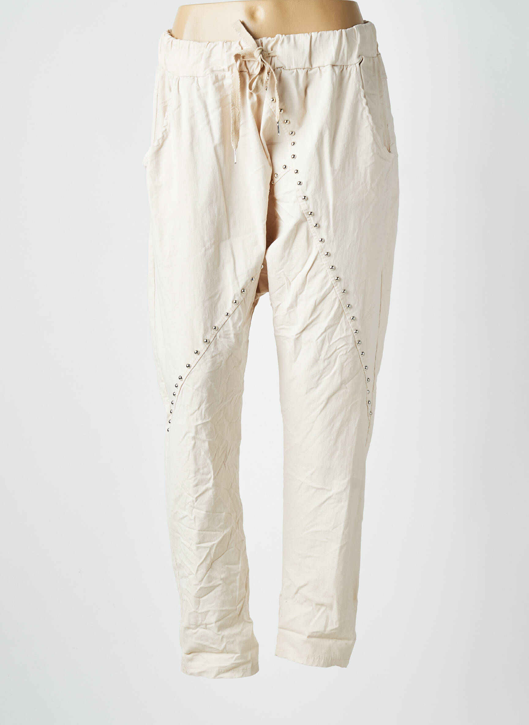 Sarouel taille normale taille normale beige SISSI FASHION femme