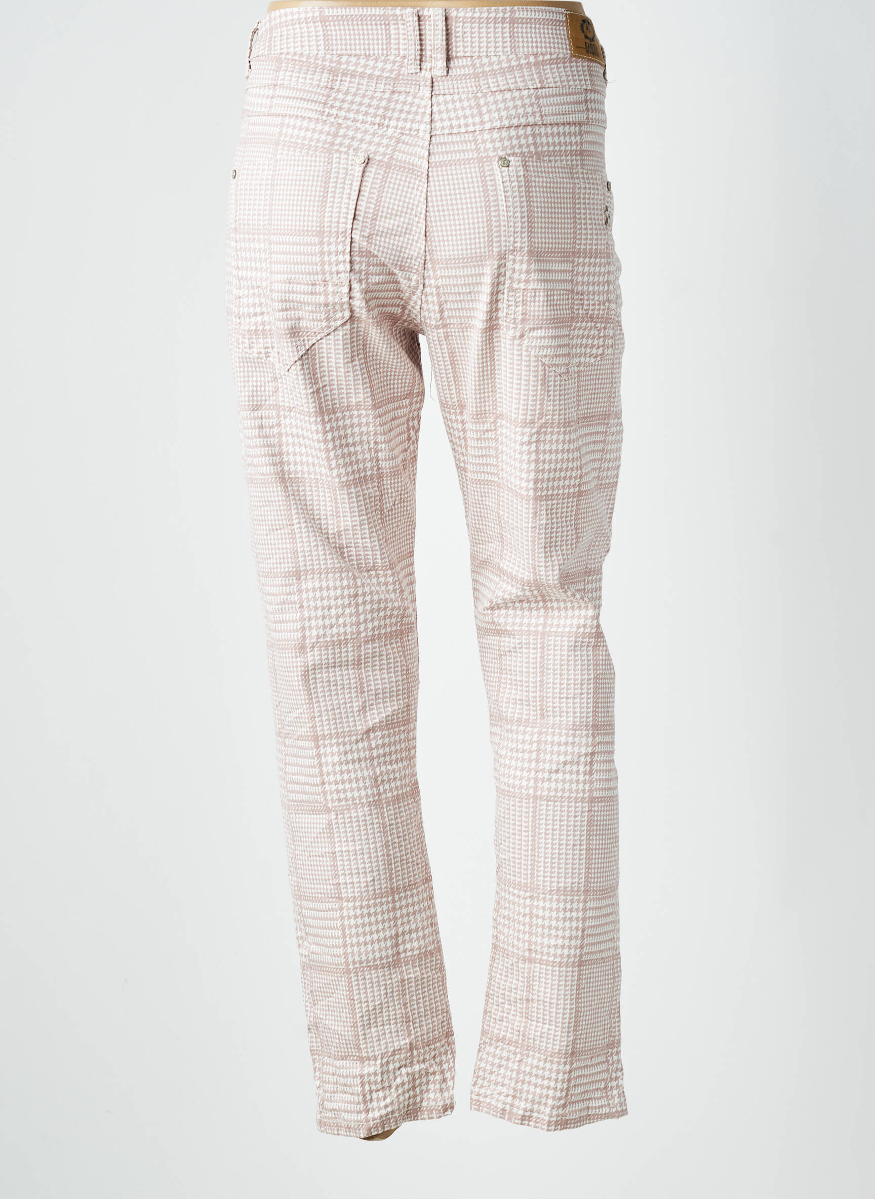Jeans coupe slim stretch taille normale rose KAROSTAR femme