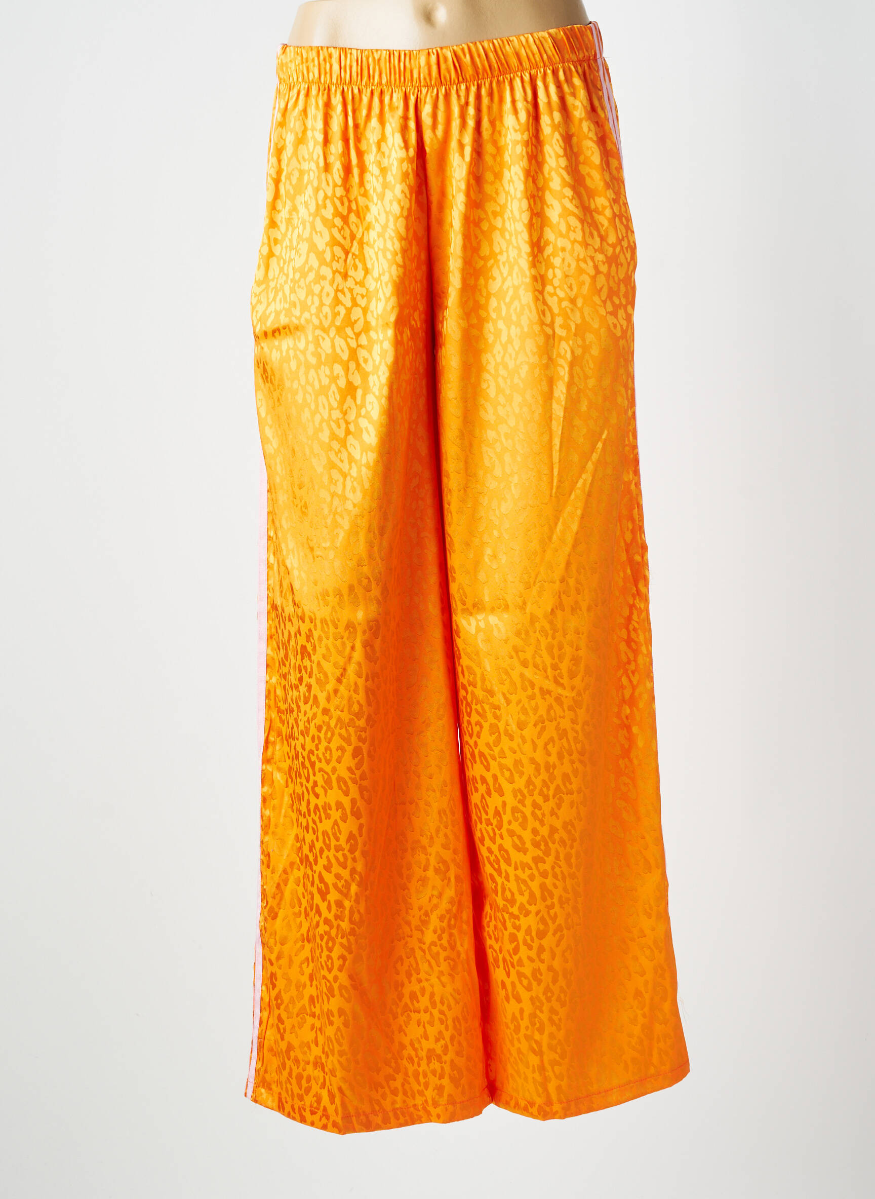 Pantalon large coupe fluide taille normale orange AMY&CLO femme