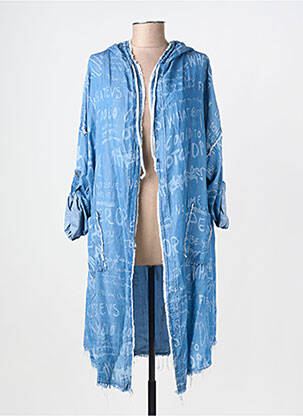 Gilet manches longues manches longues bleu NEW COLLECTION femme