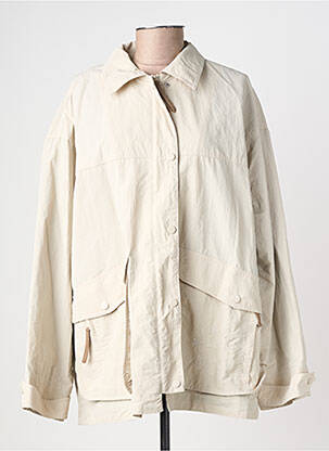 Veste casual finition intérieure doublée beige WIYA femme
