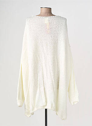 Gilet manches longues manches longues blanc TRICOT STATION femme