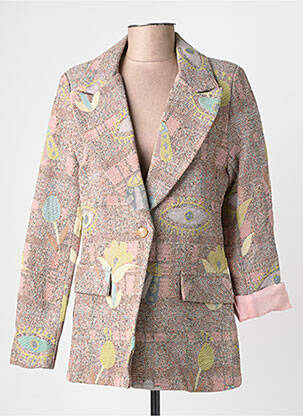 Blazer fausses poches rose BEMINI femme