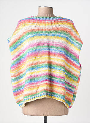 Gilet sans manche fermeture boutonnée sur le devant jaune APRIL VINTAGE femme