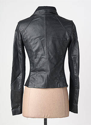 Veste simili cuir poches noir SOFTY femme