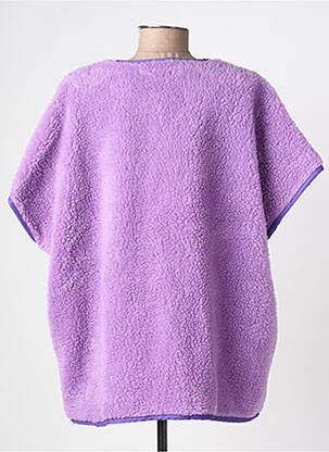 Gilet manches courtes coupe droite violet J&L femme