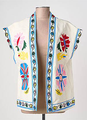 Veste casual coupe droite blanc JOYNA femme